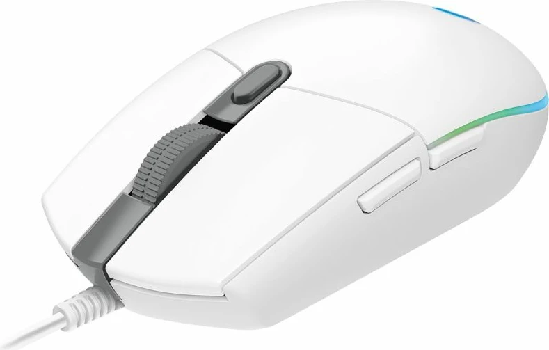 maus gaming Logitech G G102, i bardhë 7