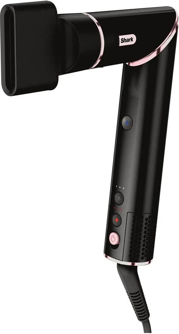 Tharëse flokësh dhe styler 3-në-1, Shark, HD424EU FlexStyle, 1400W, 3 nivele temperaturë, me Auto-Wrap curlers, furçë oval dhe koncentrator, kabllo 2.5m, e zezë