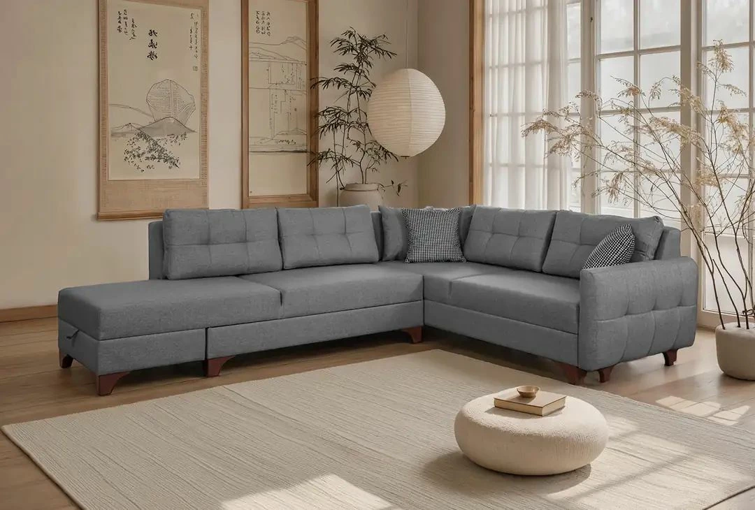Këndore C-Loft, ngjyrë gri, Atelier del Sofa