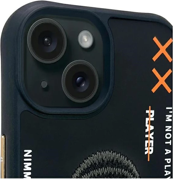 Mbështjellës Nimmy Cool&Cute 2.0 Monkey për iPhone 15 6.1", hardcase, TPU/PC, i zi