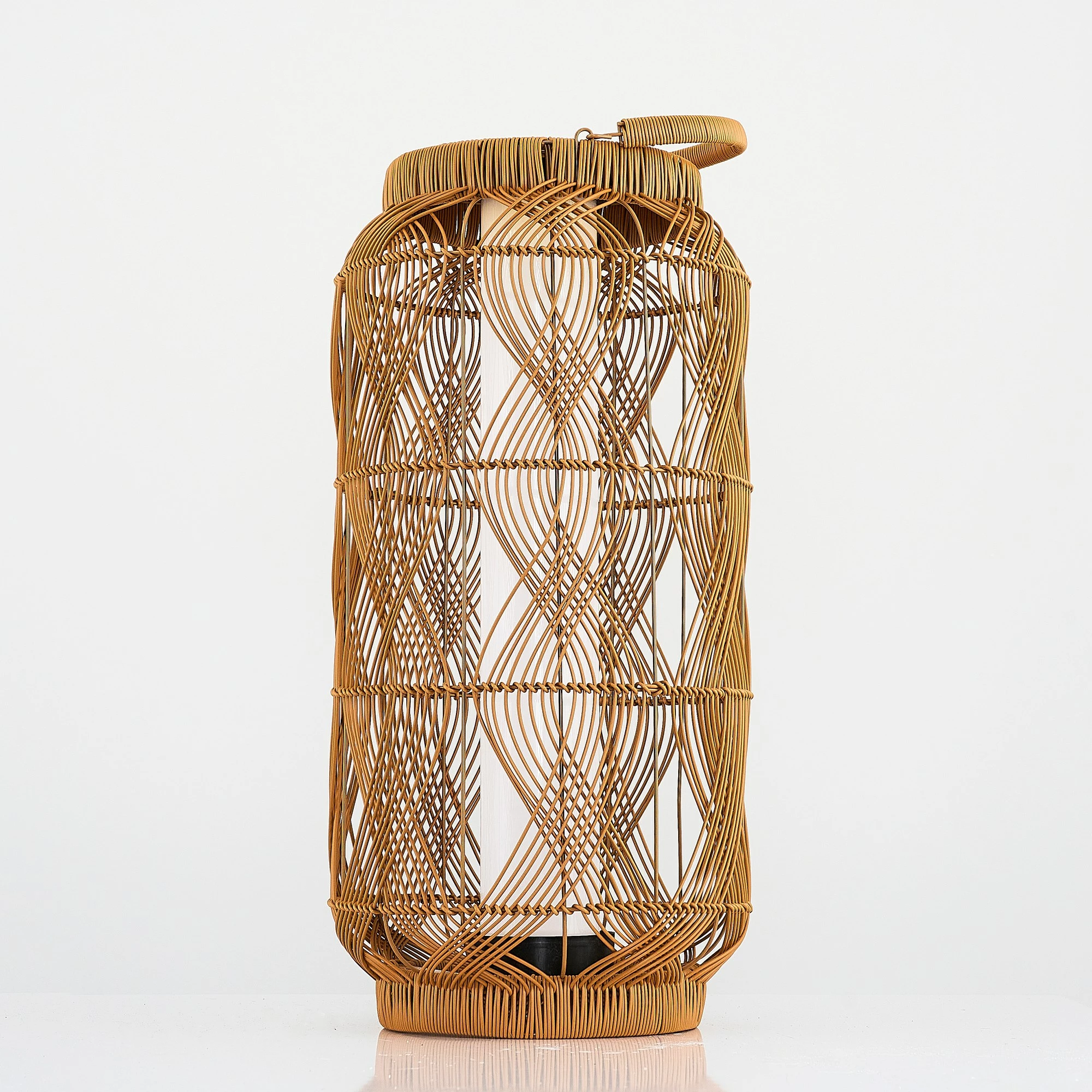 Llambë dyshemeje Opviq, 4457-S05, ngjyrë lisi dhe e zezë