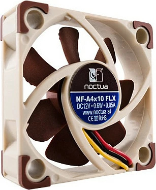 Ventilator Noctua NF-A4x10 FLX, 4cm, 4500 RPM, kafe/bezhë