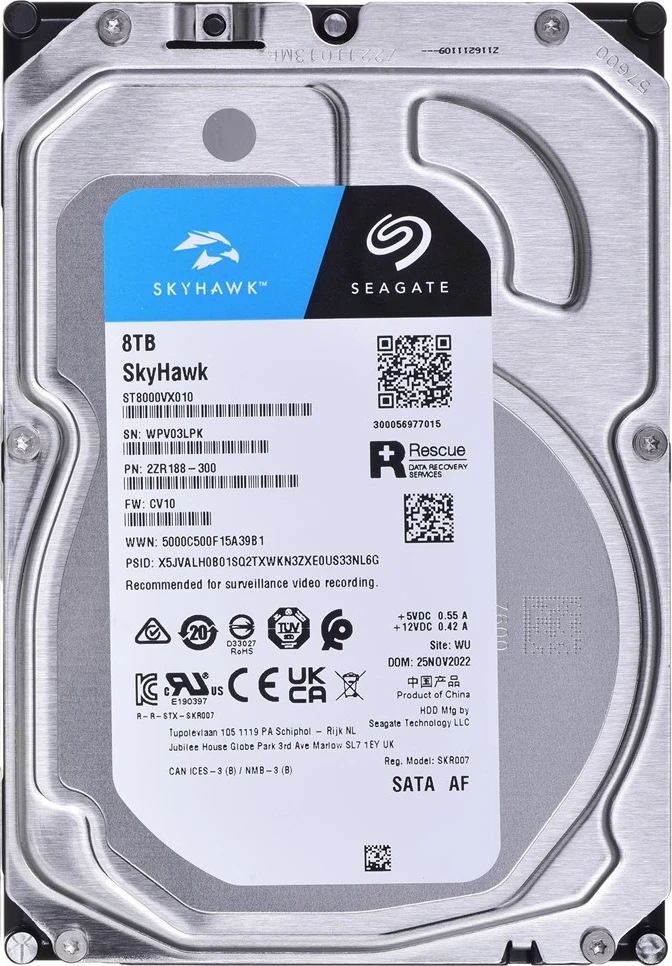 Hard Disk Seagate SkyHawk 3.5" 8000 GB Serial ATA III