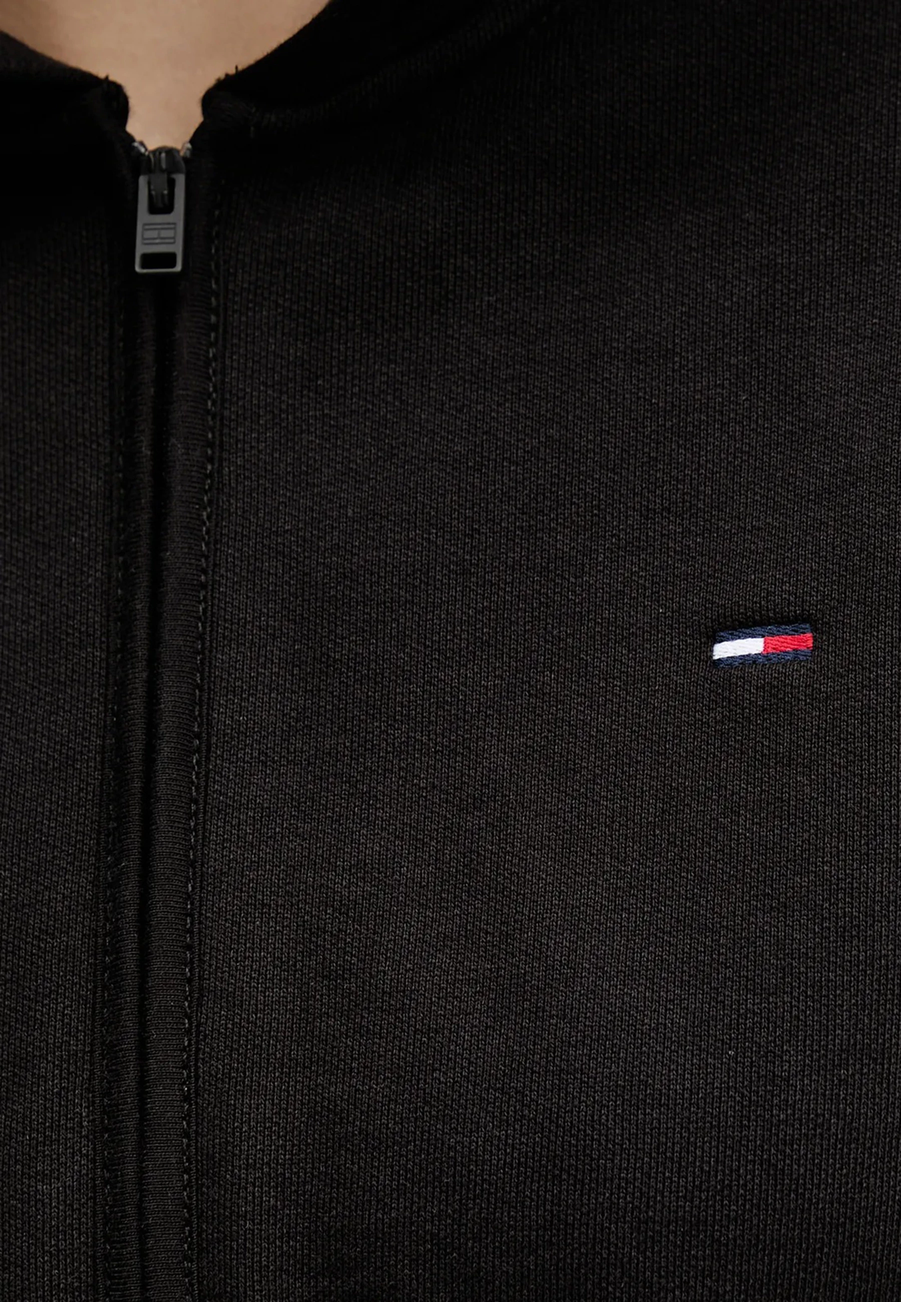 Duks i shkurtë me zinxhir për femra Tommy Hilfiger Jeans TJW RLX CRP S-FLAG Z DW0DW21590, i zi [Madhësia: L]
