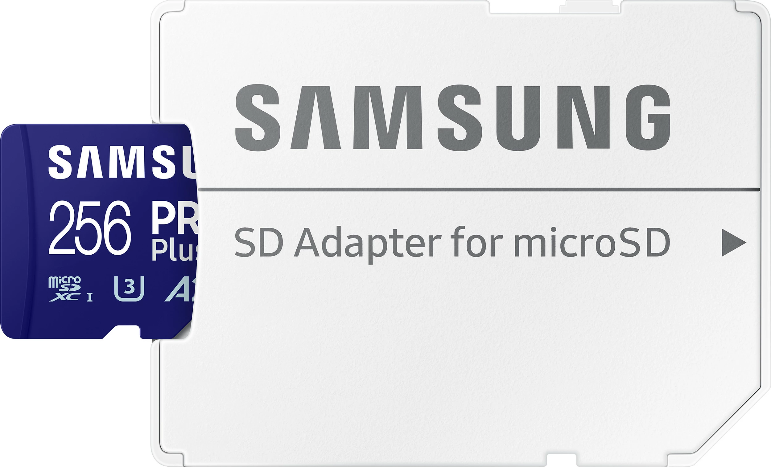 Kartelë MicroSD Samsung PRO Plus MB-MD256SA/EU, 256 GB, Klasë 3, UHS-I, 180 MB/s, 130 MB/s, Blu