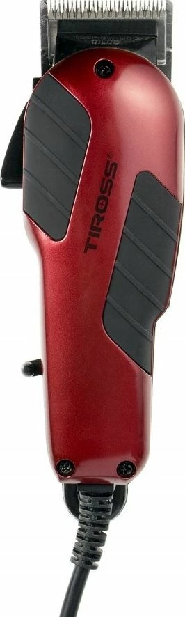 Makinë qethëse për qen Tiross TS-1349, 10W, 4 krehëra 3-12 mm, me kabllo, set me gërshërë/krehër/vaj/furçë pastrimi, e kuqe