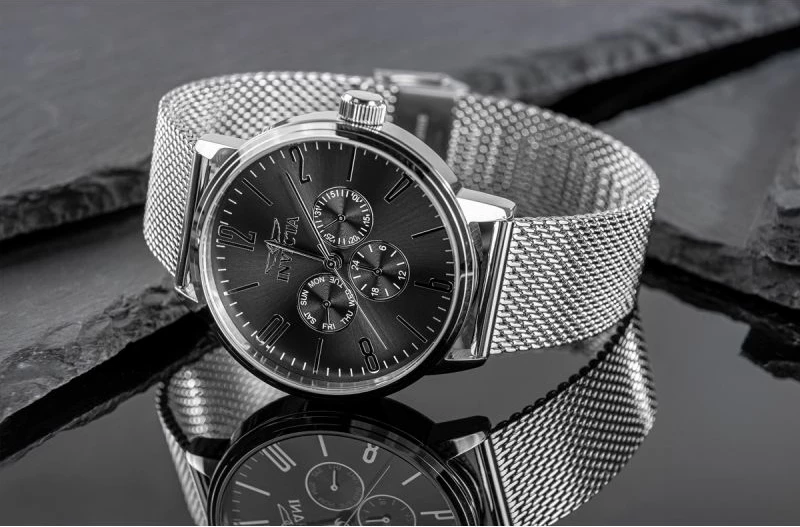 Orë dore për meshkuj Invicta, argjend