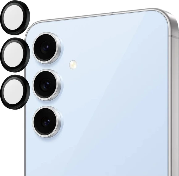 Mbështjellës kamerash PanzerGlass Hoops për Samsung Galaxy S23 FE, Zi