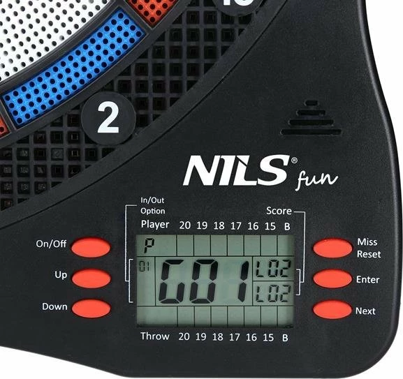 Tabela elektronike e dartit Triton TDE01 NILS FUN, 32 mënyra loje, deri 8 lojtarë, set 6 shigjeta