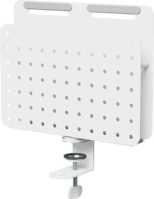 Panel organizues (pegboard) LogiLink, clamp-on, 362x445mm, rrotullues, i bardhë