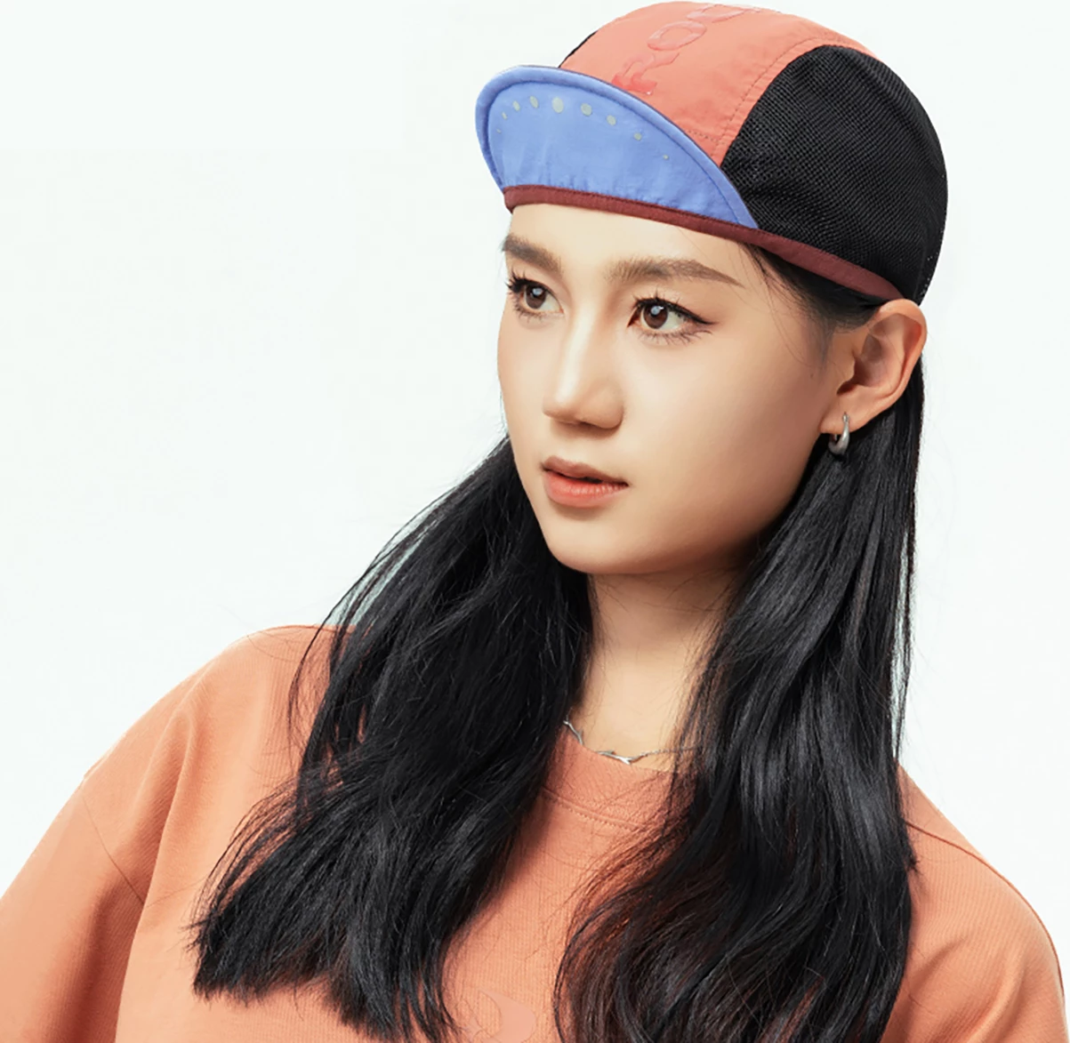 Kapelë çiklizmi Rockbros 18240007003 me visor, e kuqe