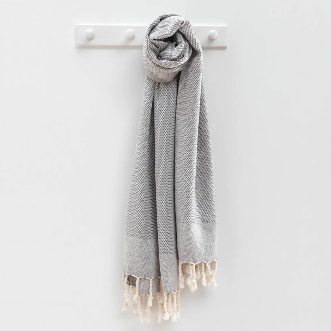 Peshqir plazhi Fouta Mijölnir, retro, antracit, 90x175cm