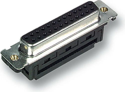 Konektor D-Sub femër EFB Elektronik EDFF 25, 25-pin, IDC, zi/gri