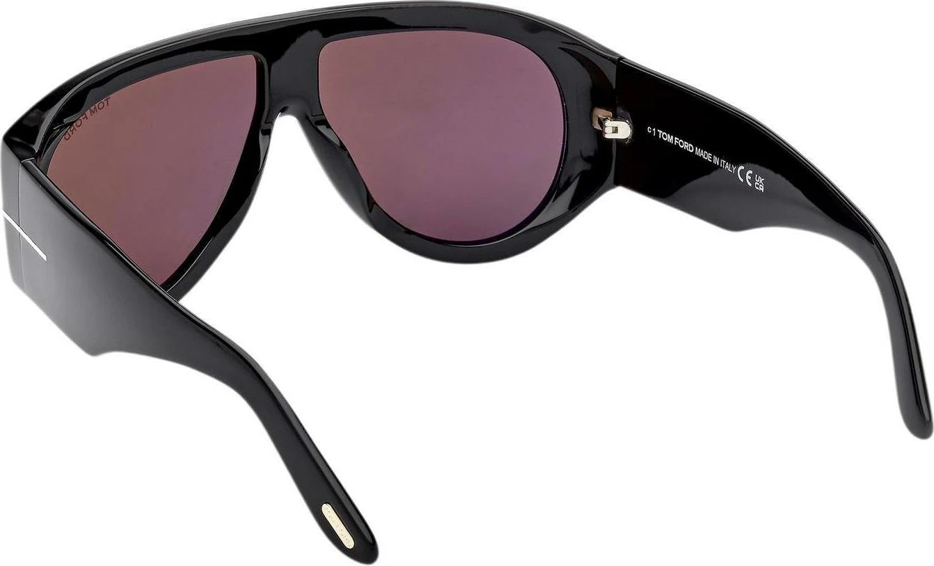 Syze dielli për meshkuj Tom Ford BRONSON FT1044 01A, të zeza [Ngjyra: 60]