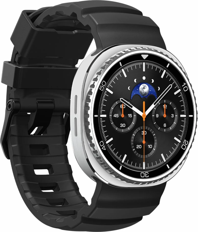 Rrip silikoni Spigen WBS2 për Samsung Galaxy Watch 8/8 Classic 40/44/46 mm, i zi, 1 copë