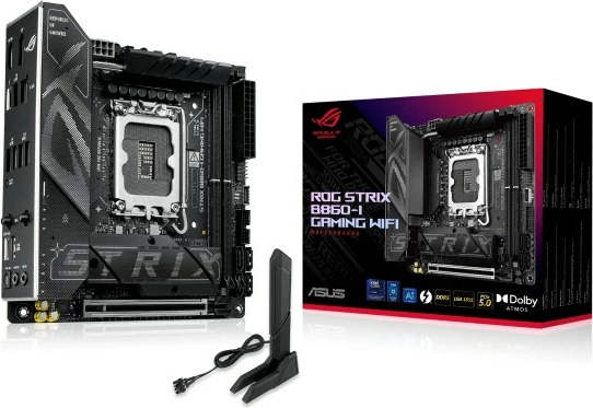Pllakë amë Asus ROG STRIX B860-I GAMING WIFI, LGA1851, DDR5, ITX