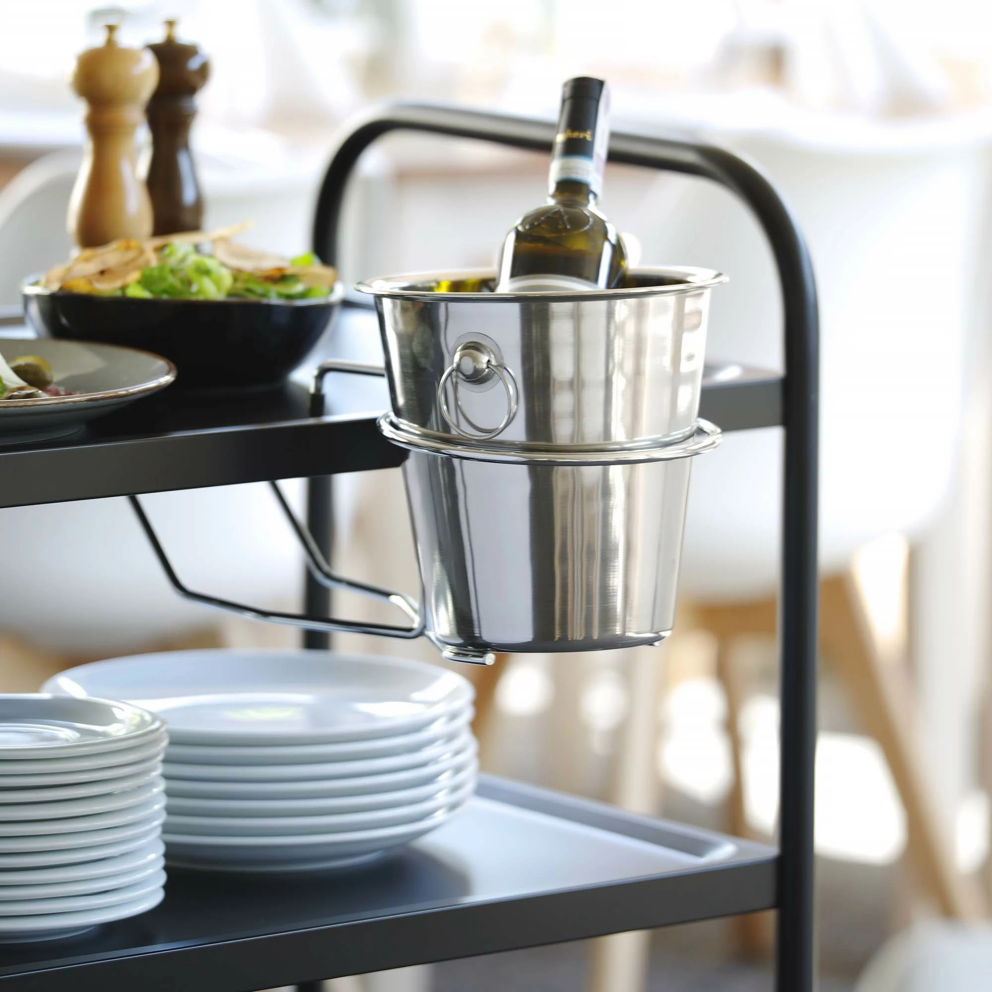 Mbajtës tavoline për ftohës vere, Bar Up, Ø195 x 510 mm, unazë Ø185 mm