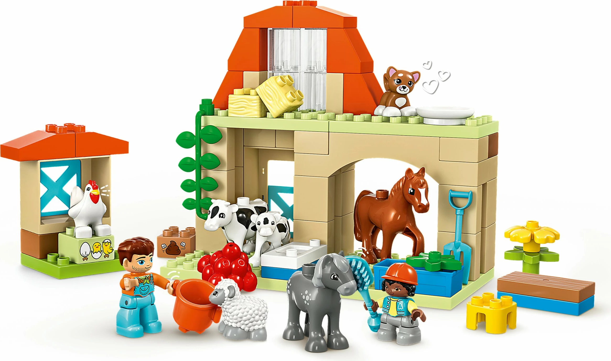 Set ndërtimi LEGO DUPLO 10416, kujdesi për kafshët në fermë, shumëngjyrësh