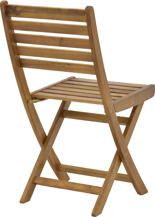 Karrige palosëse prej druri akacie, ngjyrë natyrale, 40x53x82cm