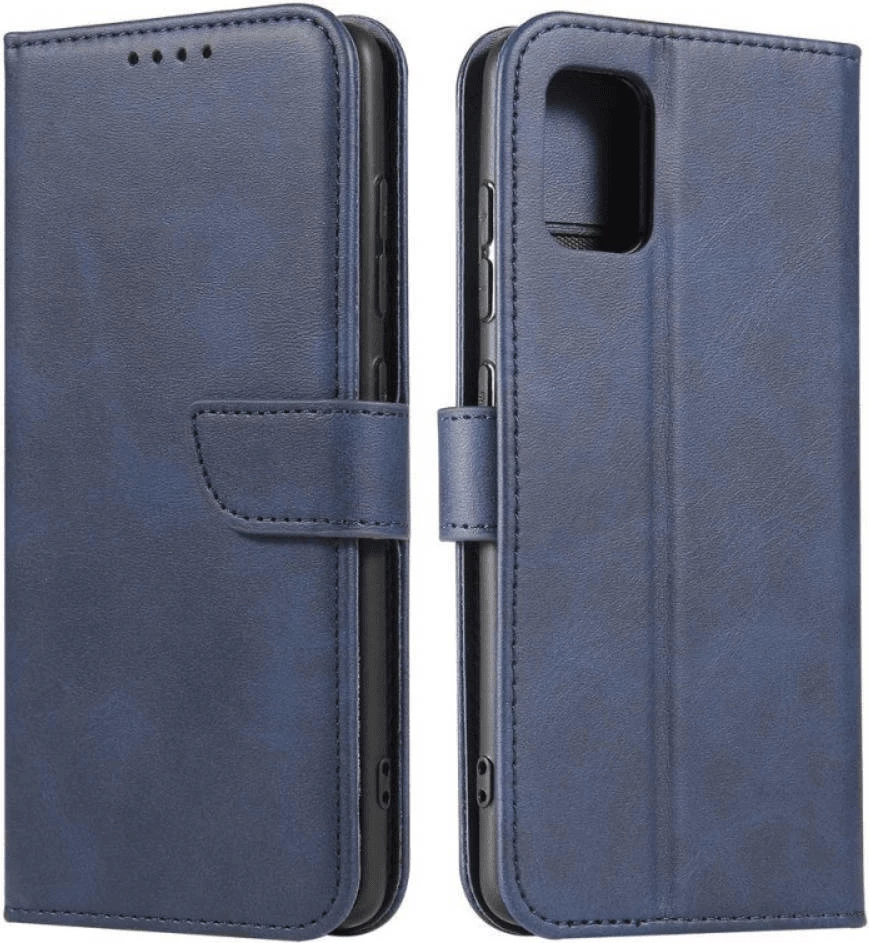 Mbështjellës ONASI Wallet Leather Flip për Xiaomi 12T/12T Pro, lëkurë, me xhepa kartelash, me stand, kaltër