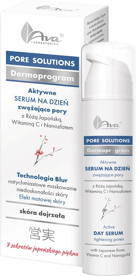 Serum për fytyrë Ava Laboratorium Pore Solutions Active Day për femra, 50ml