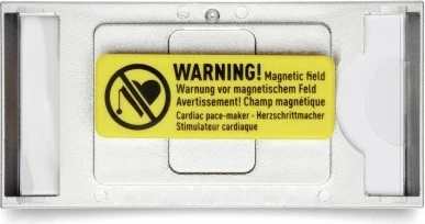 Badge emri Durable 8540-23, landscape, 65x30mm, set 10 copë, ngjyrë argjendtë