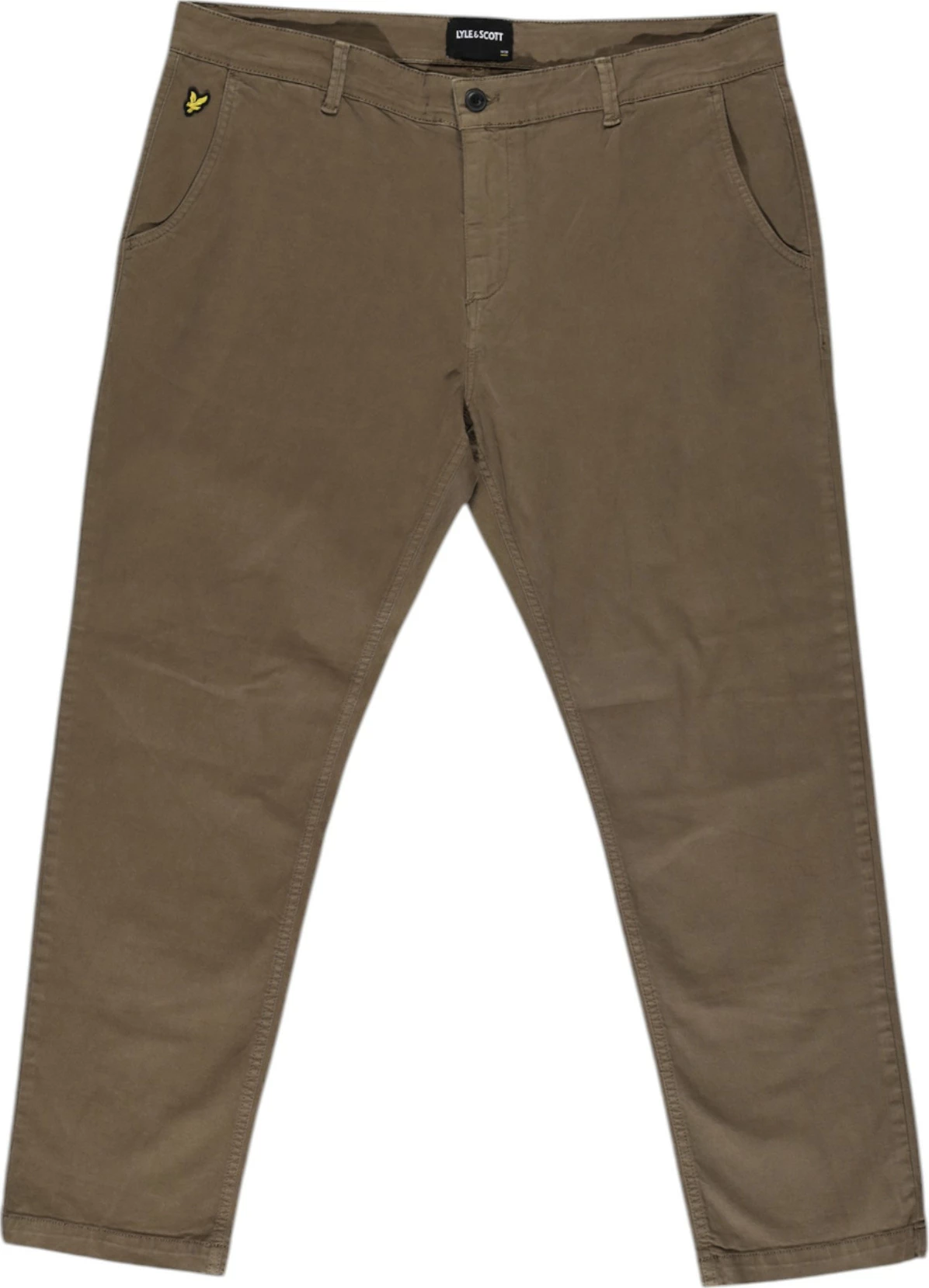 Pantallona për meshkuj Lyle & Scott TR025IT, bezhë e errët