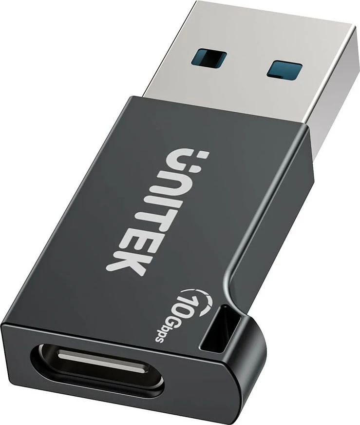 Adapter Unitek USB-A në USB-C 10Gbps, i zi