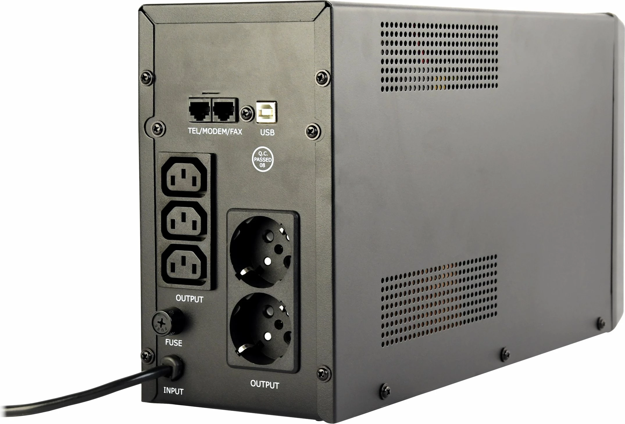 UPS Gembird EG-UPS-035, 2000 VA, LCD display, e zezë