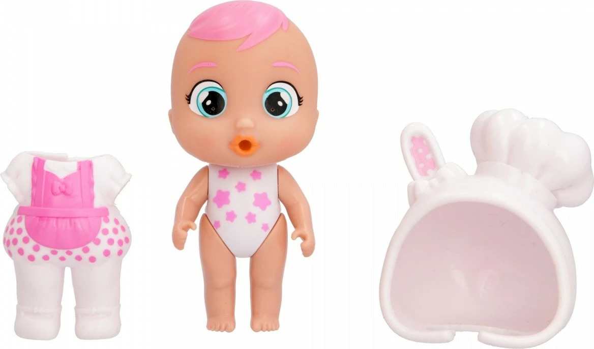 Kukull Cry Babies Magic Tears Di Stars Talent Coney, Tm Toys, plastikë, me aksesorë, rozë/bardhë