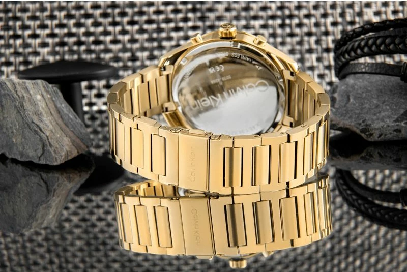 Orë dore për meshkuj Calvin Klein, ari