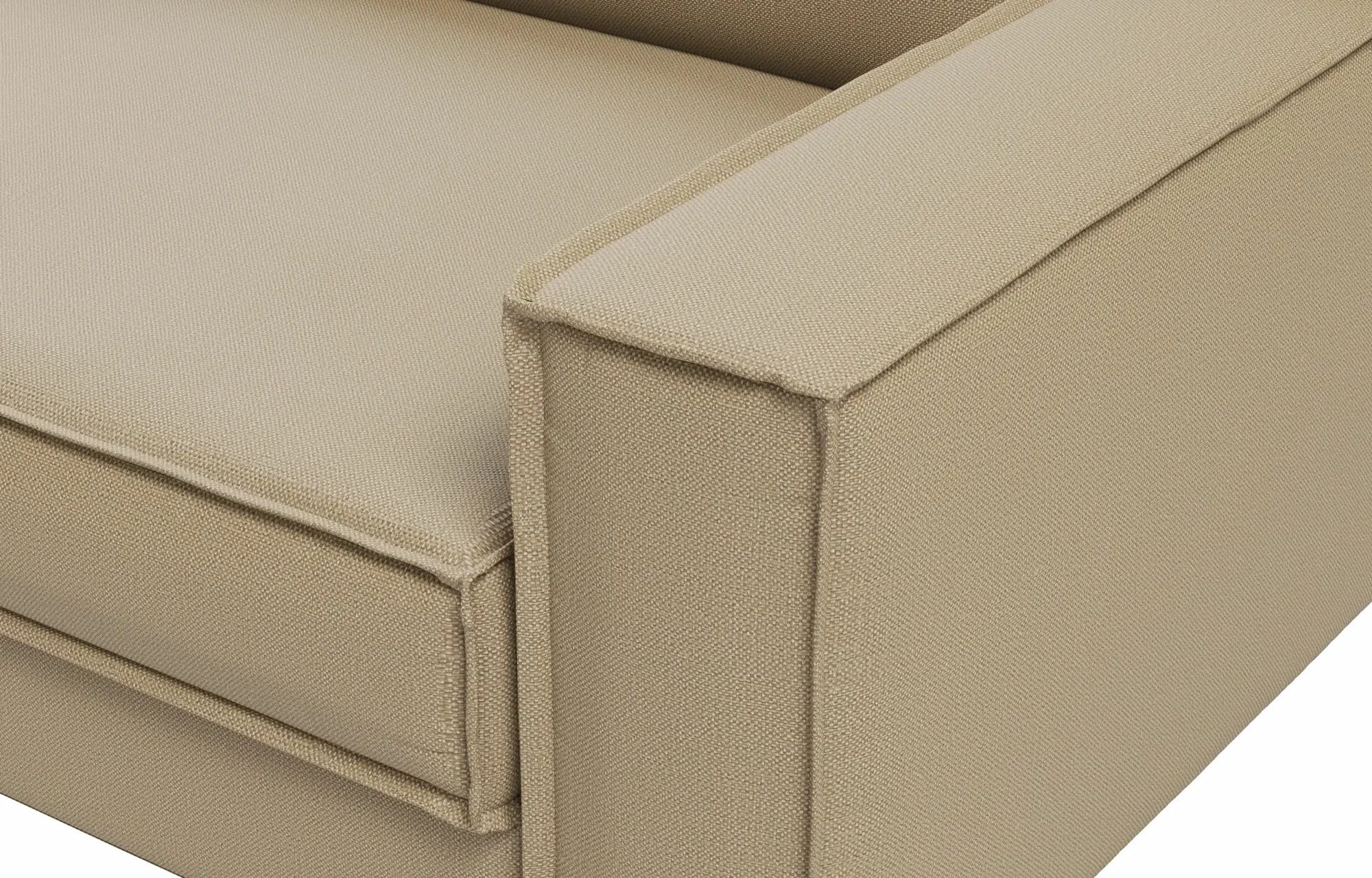 Karrige një vendëshe Atelier del Sofa, ngjyrë beach dhe walnut, Sparrow 1