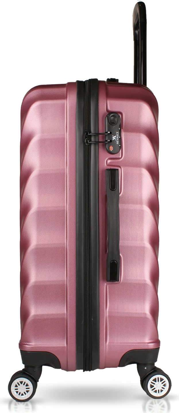 Set valixhesh (2 copë), ngjyrë rozë e artë, Zoozie Bags, 7408