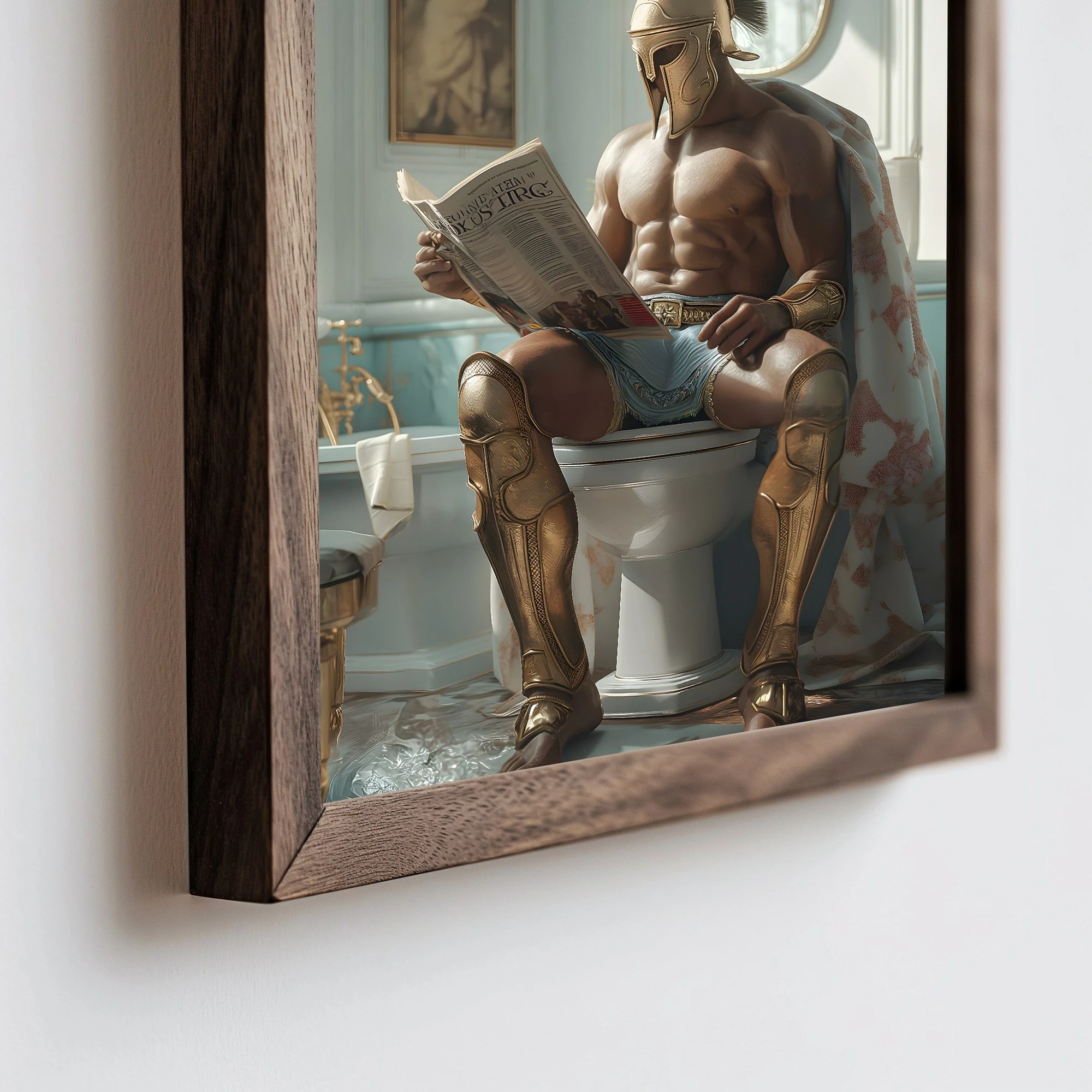 Pikturë dekorative me kornizë MDF, shumëngjyrëshe, HUM068, 50x70x3.5 cm
