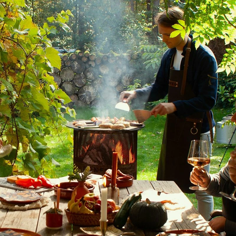 Spatulë për grill Bonfeu, gri