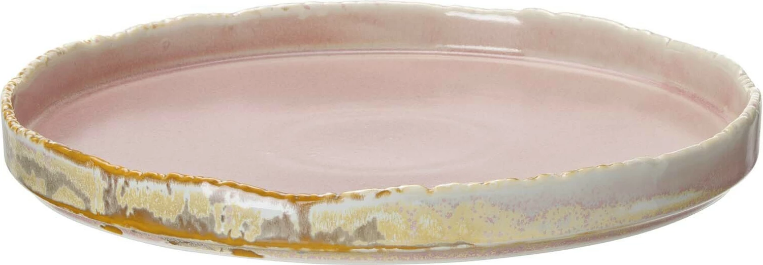 Pjatë e sheshtë Fine Dine Rosa Ø270mm, rozë, set 3 copë