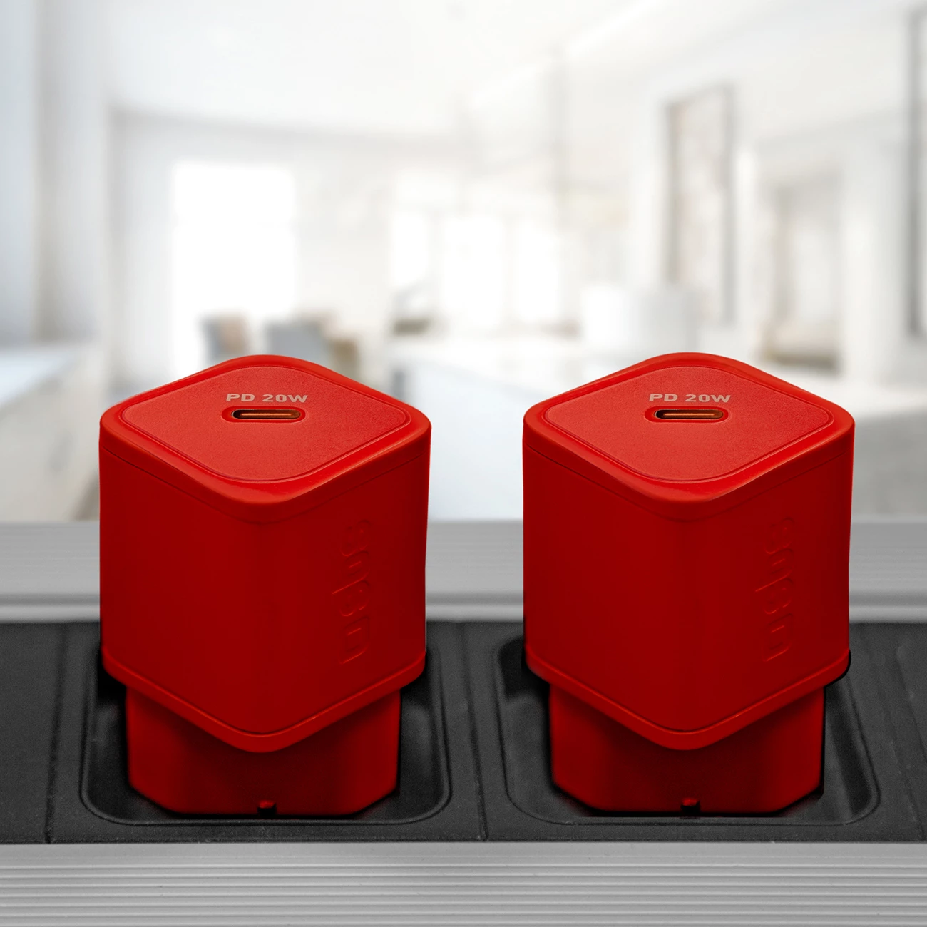 Karikues muri SBS TETRGAN1C20R, 20W, GaN, USB-C, Kuq