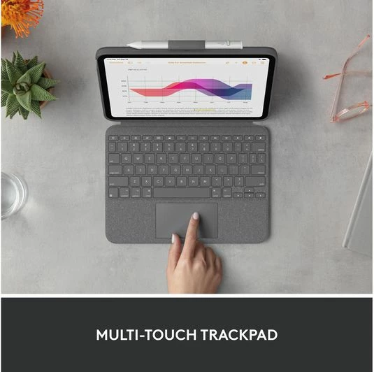 Logitech Combo Touch Detachable Backlit Keyboard Case with Trackpad