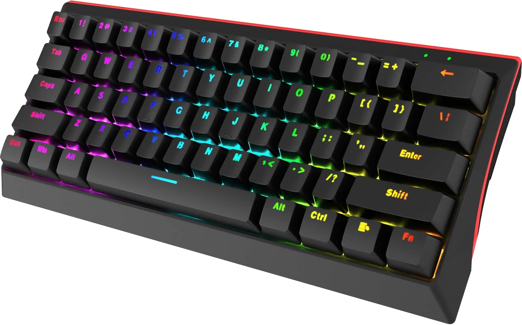 Tastierë mekanike Marvo KG962 60% Wired RGB Blue Switch, e zezë