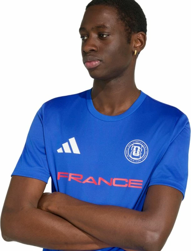 Fanellë meshkuj adidas France 26 KH2312, kaltër [Madhësia: XXL]