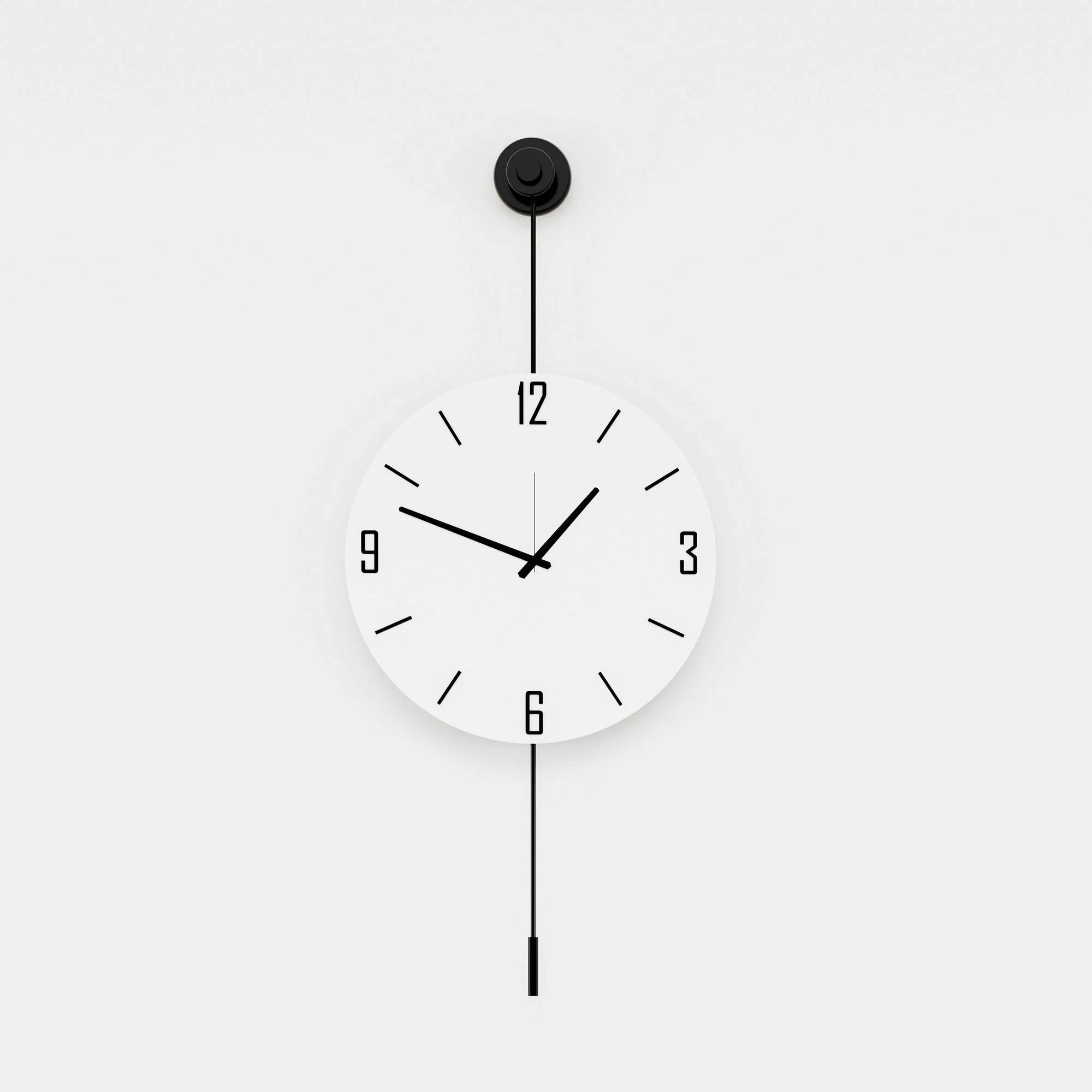 Orë muri dekorative prej metali, Wallity, Mclock-00117, e zezë