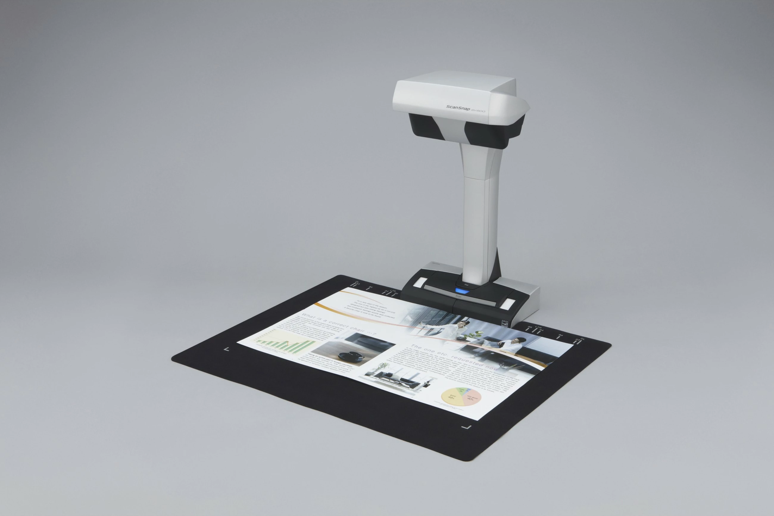 Skaner overhead Fujitsu ScanSnap SV600, A3, USB, bardhë/zezë