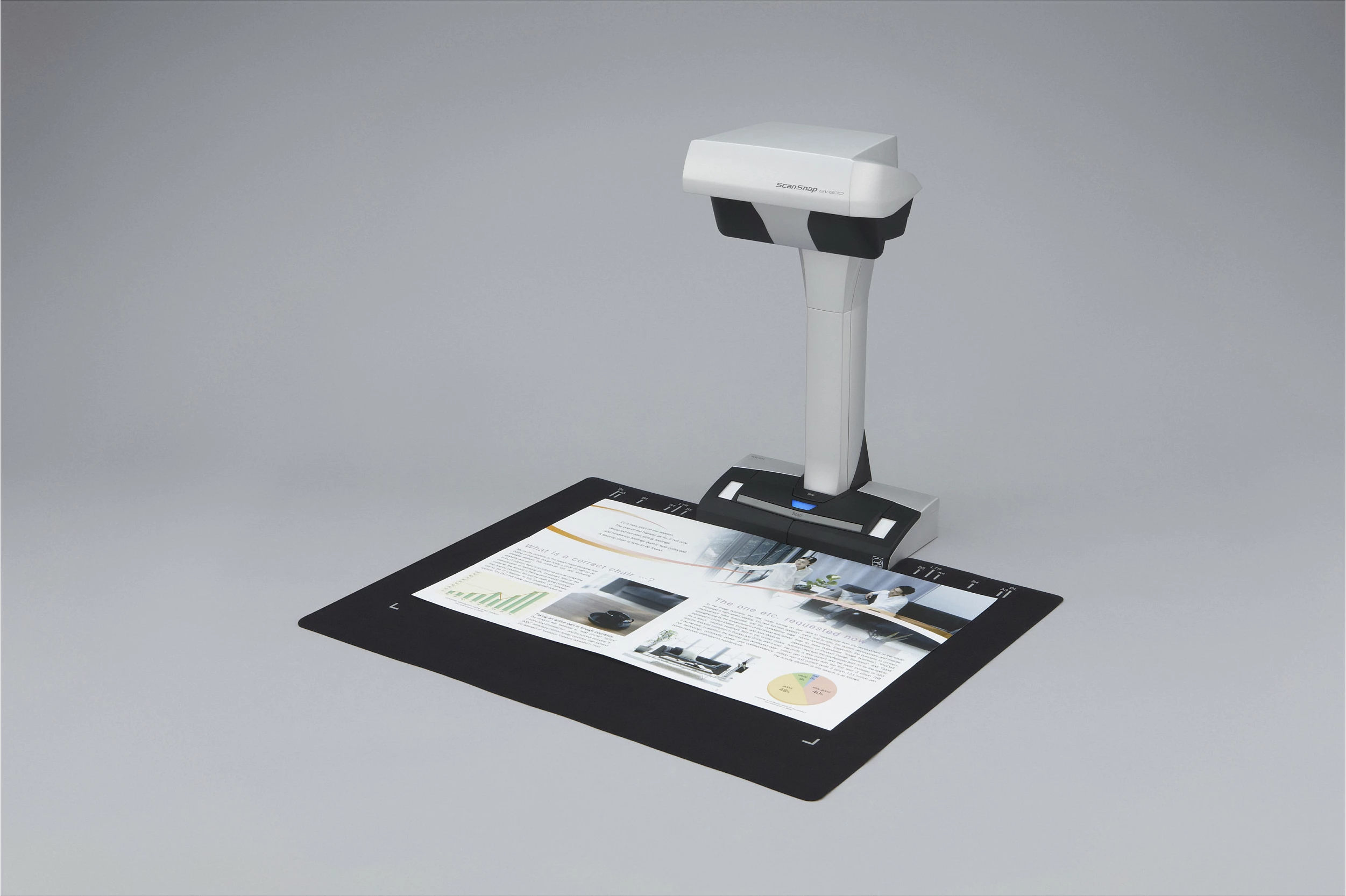 Skaner overhead Fujitsu ScanSnap SV600, A3, USB, bardhë/zezë