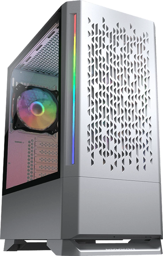 Kasë COUGAR MX430 Air RGB, Midi Tower ATX, 3x120mm RGB, e bardhë