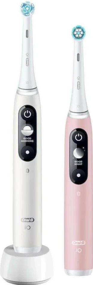 Furçë dhëmbësh magnetike Oral-B iO Series 6, Bluetooth, e bardhë/rozë