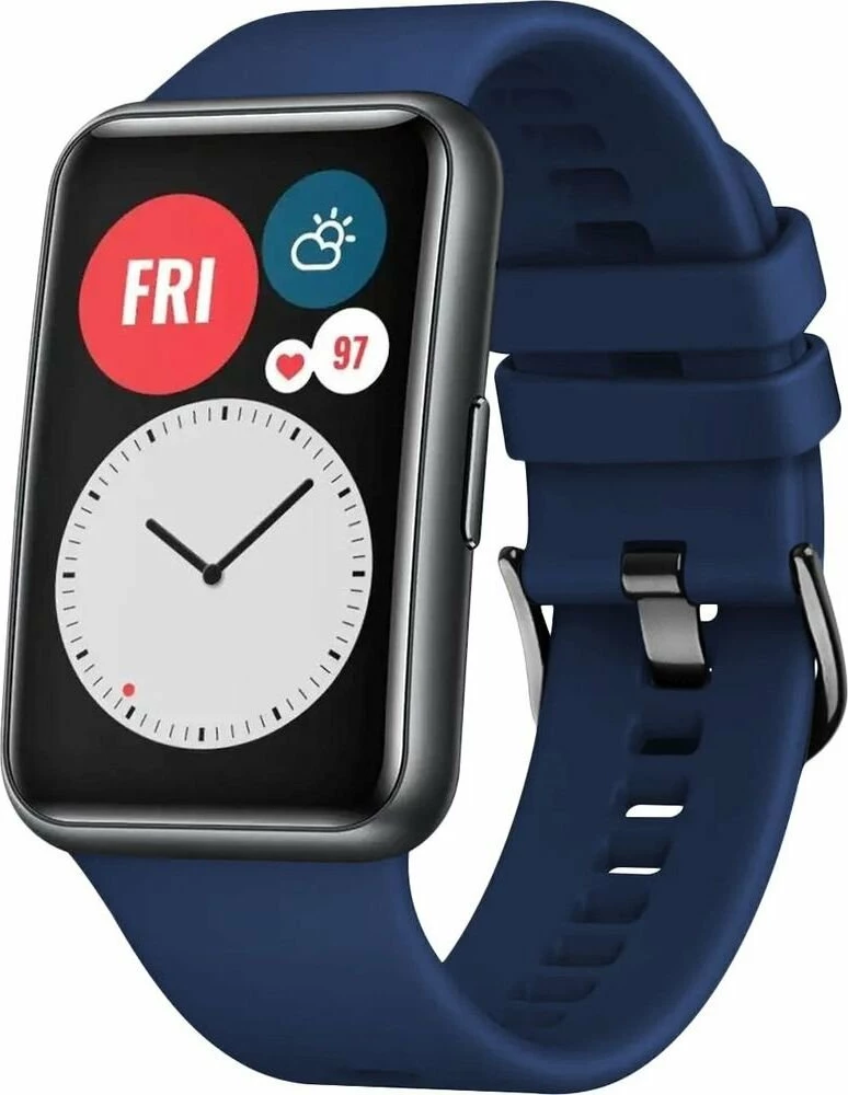 Rrip silikoni Fixed për Huawei Watch Fit 20mm 206mm, navy