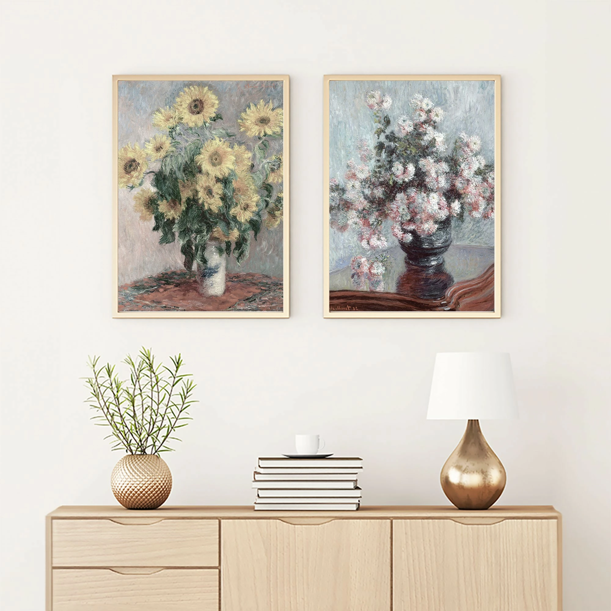 Pikturë dekorative me kornizë, MDF, 2 copë, Wallity, Huhu279, 50x70cm