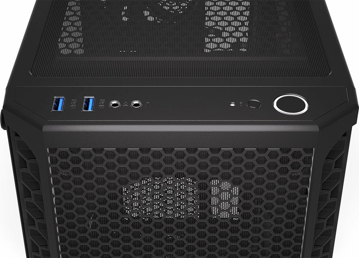 Kasë Endorfy Signum 300 Core EY2A004 Midi Tower ATX/Micro-ATX/Mini-ITX, xham i temperuar, pa PSU, e zezë