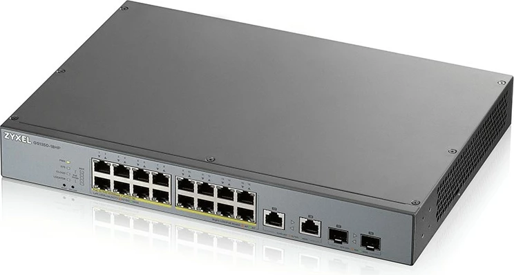 Switch Zyxel GS1350-18HP-EU0101F, Managed, L2, Gigabit Ethernet, PoE, Rack mounting