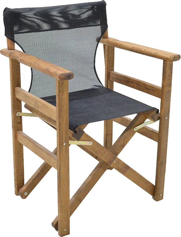 Tavolinë me karrige Retto set 5 copë dru ahu ngjyrë arre-PVC e zezë 80x60x72cm